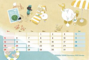 2015 オリジナルカレンダー 7月