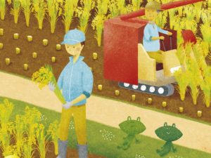 JA大阪市 「萌」表紙イラスト 10月号