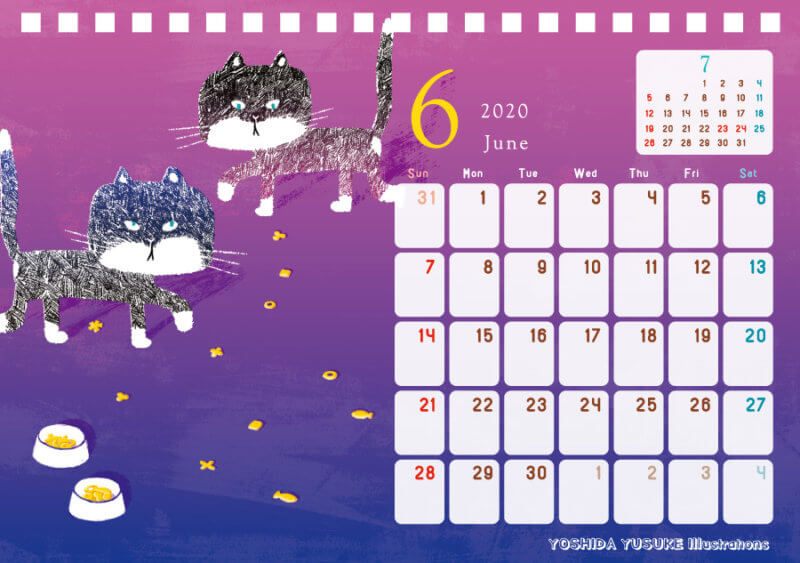 2020 チャリティー星座カレンダー 6月 ふたご座 双子座